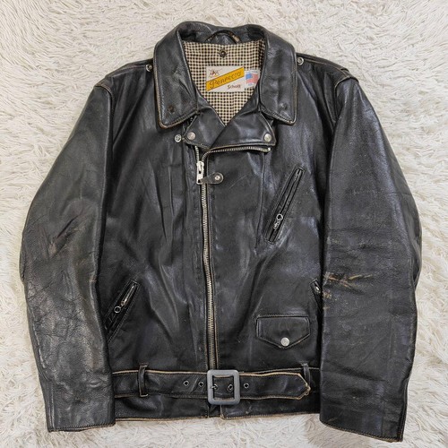 Veste cuir schott - cuir,